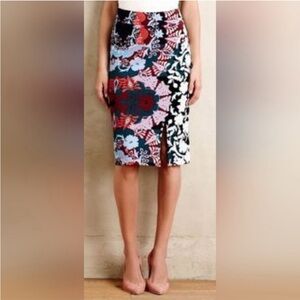 Maeve Multicolor Floral Pencil Skirt XS